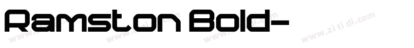 Ramston Bold字体转换